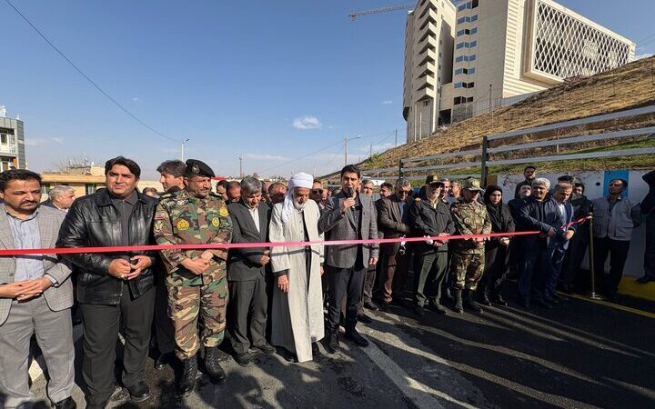 افتتاح تقاطع غیرهمسطح تکیه و چمن در سنندج؛ تحول بزرگ در ترافیک شهری