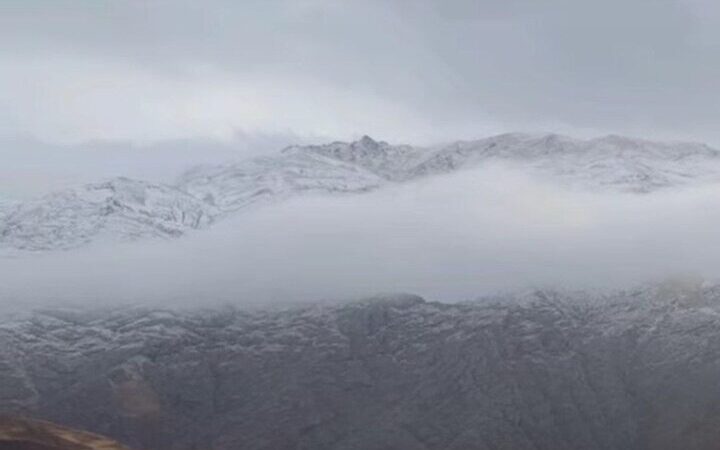 بارش اولین برف پاییزی در روستاهای شهرستان طالقان