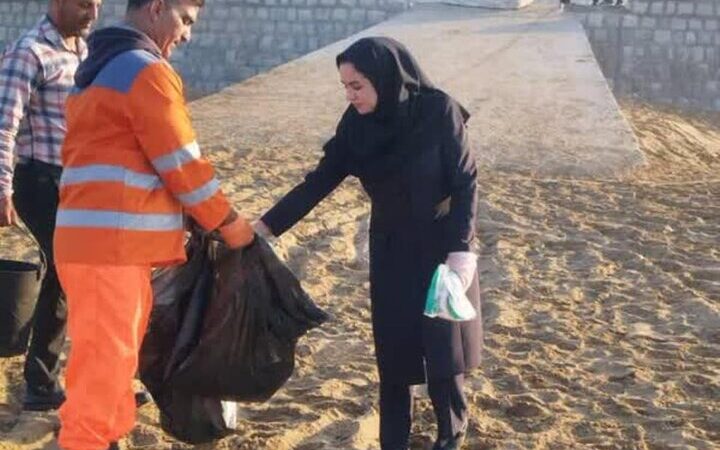 پاکسازی داوطلبانه ساحل گناوه؛ حرکتی که محیط‌زیست را نفس تازه داد!