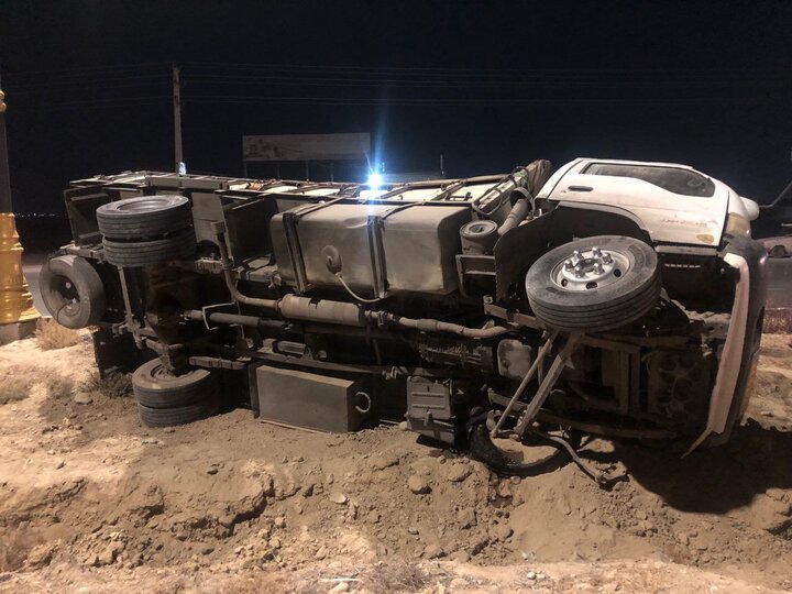 خستگی راننده ایسوزو، کابوس جاده بجنورد به شیروان را رقم زد!