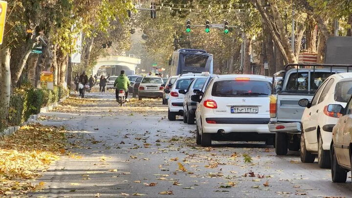 برگ‌های پاییزی بجنورد را طلایی کردند