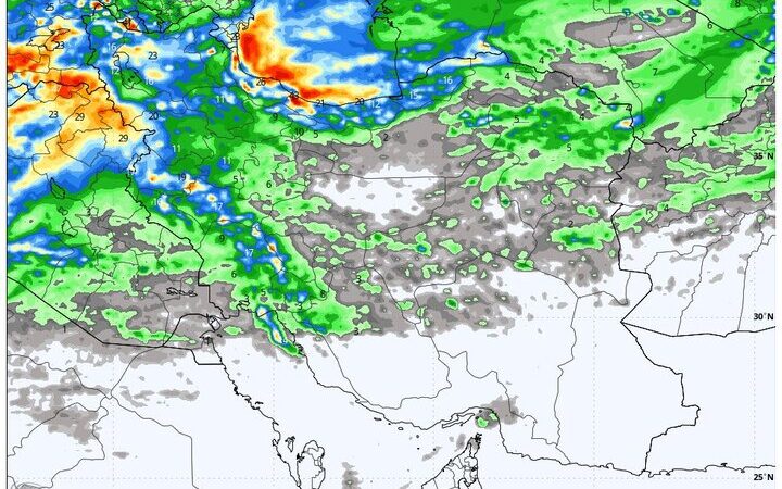 ورود سامانه بارشی ‌جدید به کشور از روز شنبه؛ آغاز بارش‌ها در ۱۶ استان