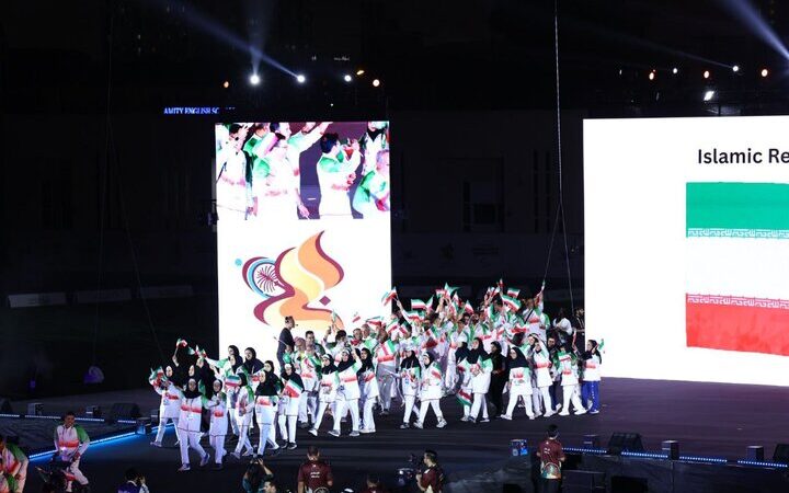 حضورگسترده کاروان ایران در افتتاحیه ای ساده