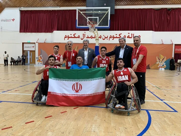 قهرمانی تاریخی تیم بسکتبال با ویلچر سه نفره پسران ایران در بازی‌های پاراآسیایی جوانان!
