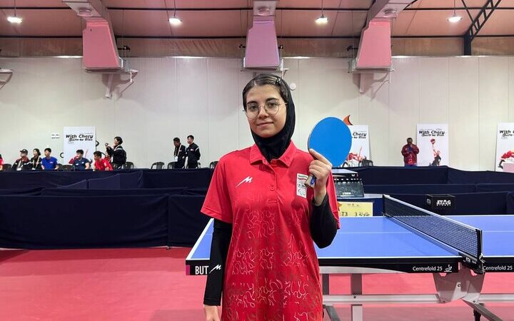 حنانه نجاتی، ستاره پاراتنیس روی میز جوانان ایران در دبی درخشید و قهرمان شد!