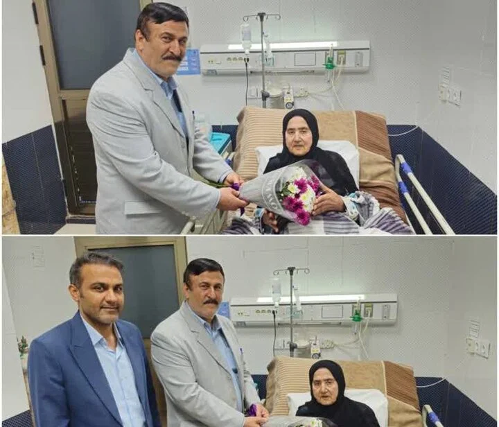 دیدار گرم فرماندار دیلم با مادر شهید در روز مادر؛ قدردانی از ایثار بی‌نظیر خانواده شهدا