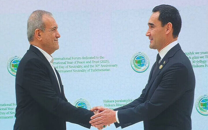 پزشکیان: اعتماد متقابل، کلید صلح پایدار میان ایران و ترکمنستان