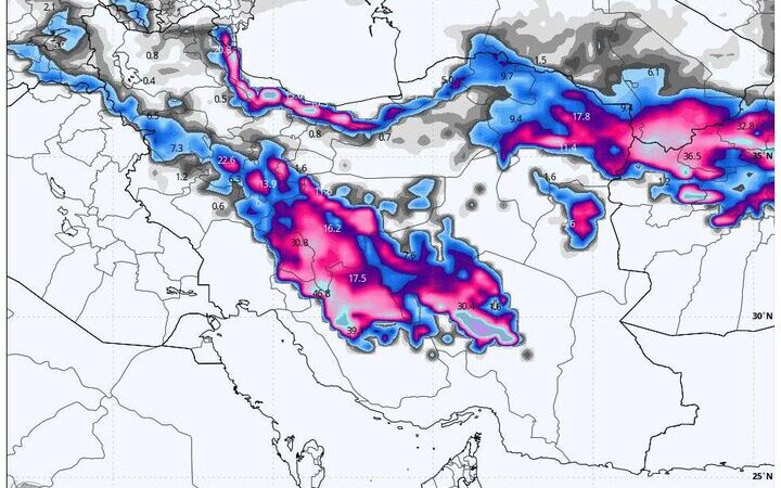 سامانه بارشی جدید از سه‌شنبه به ۲۲ استان کشور حمله می‌کند؛ آماده بارش‌های شدید باشید!