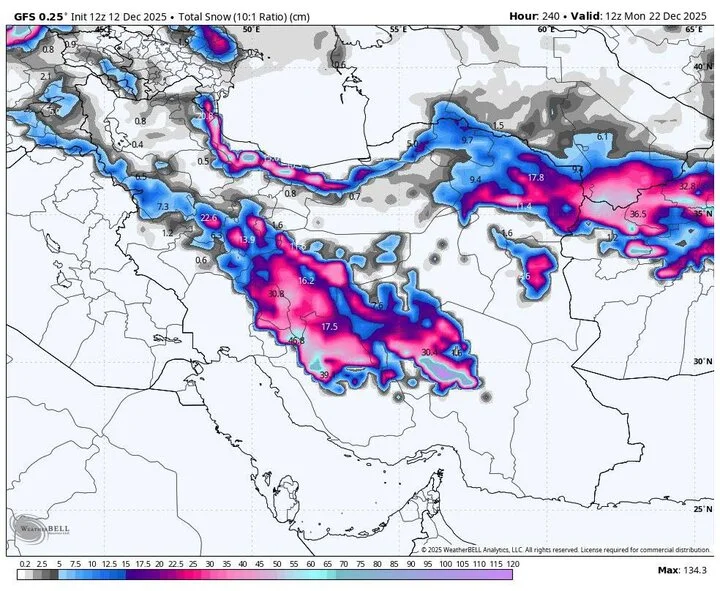 سامانه بارشی جدید از سه‌شنبه به ۲۲ استان کشور حمله می‌کند؛ آماده بارش‌های شدید باشید!