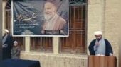 مراسم وداع باشکوه با پیکر آیت‌الله سید محمد شاهچراغی در مدرسه علمیه برگزار شد