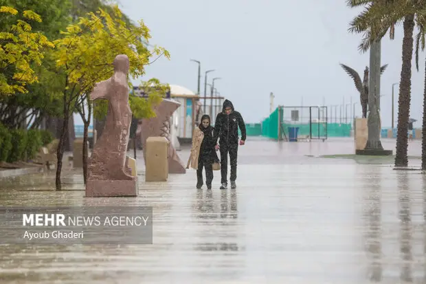 باران پاییزی بندر چابهار را به رنگ زندگی درآورد!