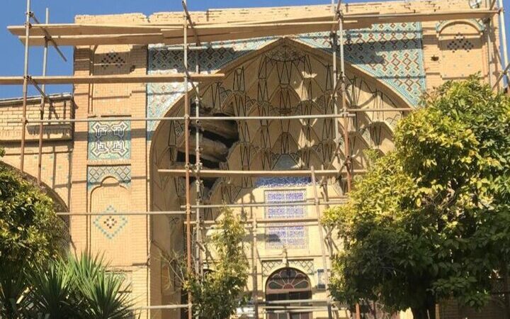 آغاز مرمت اضطراری مقرنس‌های فروریخته حافظیه شیراز؛ آماده‌سازی برای استقبال نوروزی