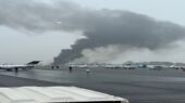 سقوط مرموز هواپیما در کارولینای شمالی؛ آتش‌سوزی وحشتناک در فرودگاه + فیلم