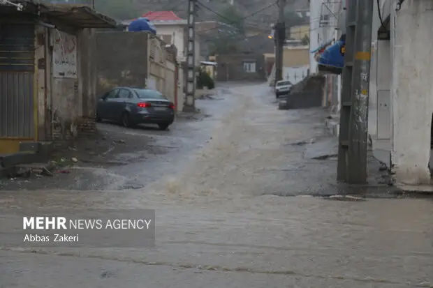 بارش بی‌سابقه باران در پارسیان؛ هشدار جدی برای ساکنان منطقه!