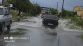 بارندگی شدید در شهر هشتبندی