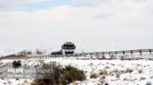 بارش شدید برف در شیروان؛ جاده‌ها سفیدپوش شدند!