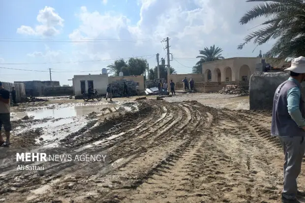 گزارش اختصاصی خبرنگار مهر از دل روستای سیل‌زده نگر پایین جاسک؛ روایت از بحران و امید