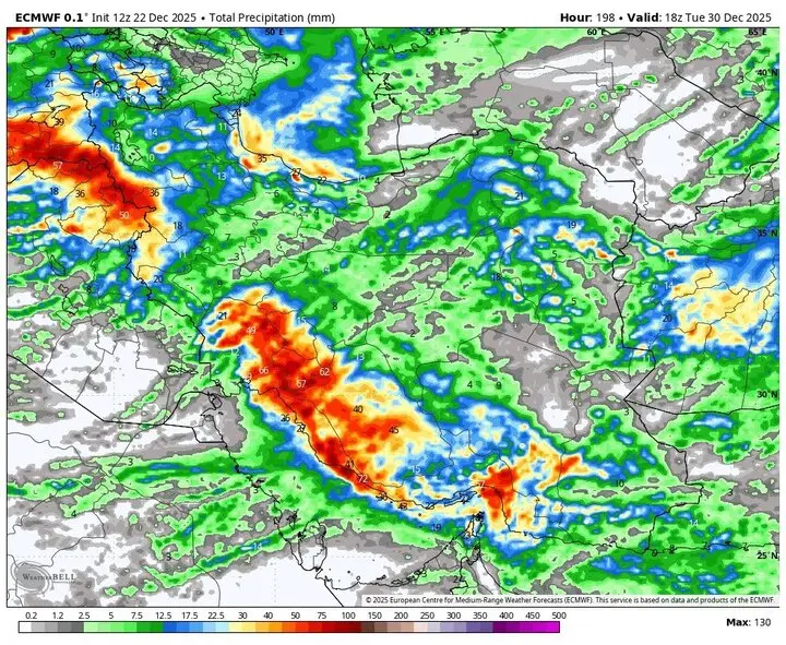 ورود سامانه بارشی جدید از امشب؛ ۱۵ استان در انتظار بارش برف و باران شدید!