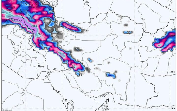 هشدار جدی: برف و کولاک سهم ۲۰ استان با ورود سامانه بارشی قدرتمند از فردا!