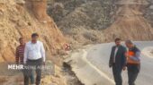 مسیر جاده ساحل بنود به خاطر نشست زمین مسدود شد؛ تردد ممنوع از ۸ دی!