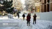 بارش برف شدید در شیروان