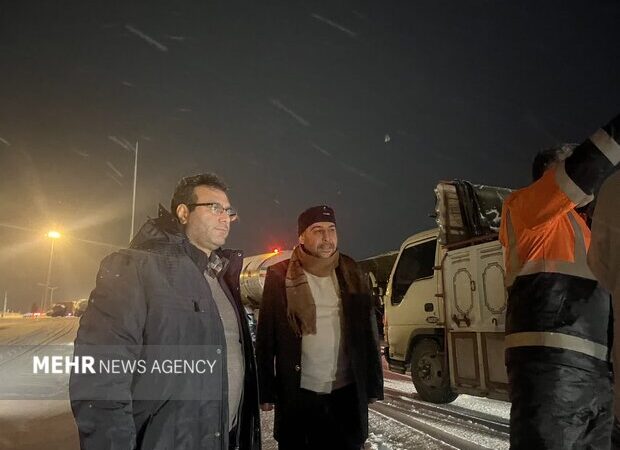 نظارت قضایی میدانی بر خدمات‌رسانی در محورهای برف‌گیر شاهرود