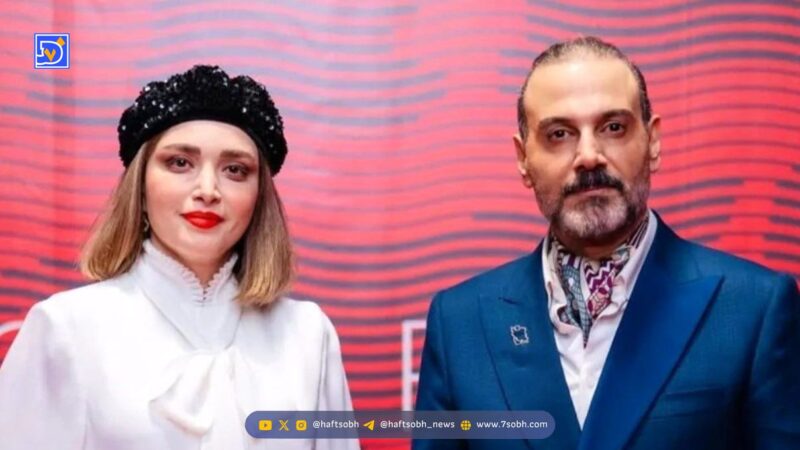 لحظه‌ای خاص در جشن حافظ؛ خوش و بش بهنوش طباطبایی با علیرضا قربانی که همه را شگفت‌زده کرد!