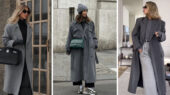 ۴ استایل جذاب با کت بلند خاکستری که هر موقعیتی را شیک می‌کند!