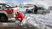 امدادرسانی نجاتگران هلال‌احمر زنجان به ۴۶۸ نفر متاثر از برف و کولاک