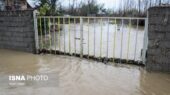 آبگرفتگی مسیر ورودی شهرک شهید کشوری ایلام