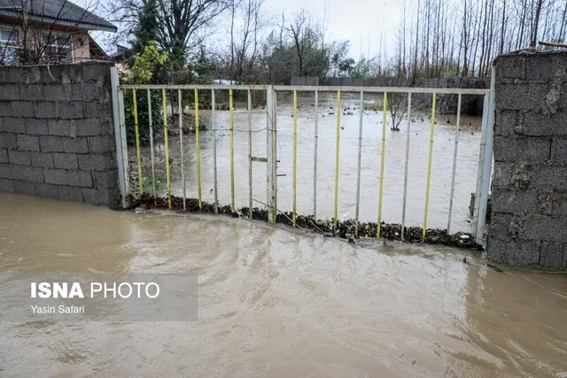 آبگرفتگی مسیر ورودی شهرک شهید کشوری ایلام