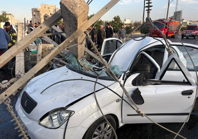 تصادف وحشتناک در آزادراه رشت_قزوین؛ راننده جان باخت!