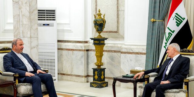 تاکید رئیس‌جمهور عراق بر اهمیت تقویت روابط بغداد-تهران