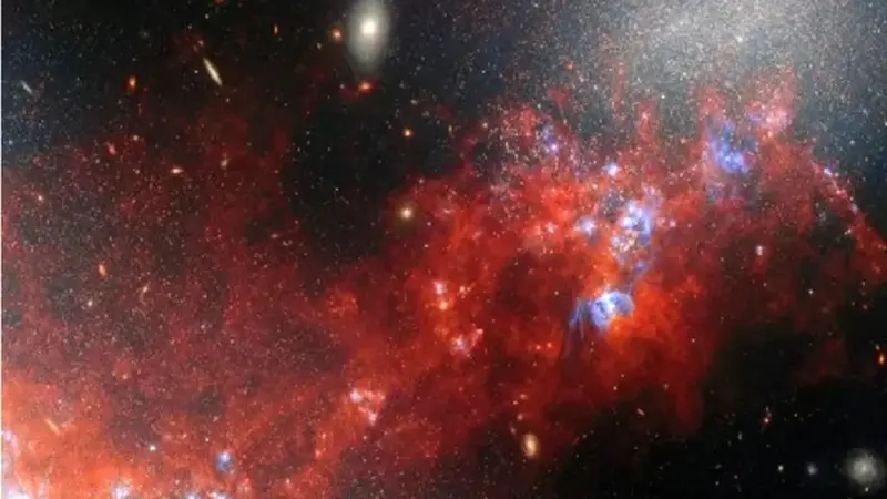 تصویر شگفت‌انگیز جیمز وب از پلی درخشان که کهکشان‌های کوتوله را به هم پیوند می‌دهد