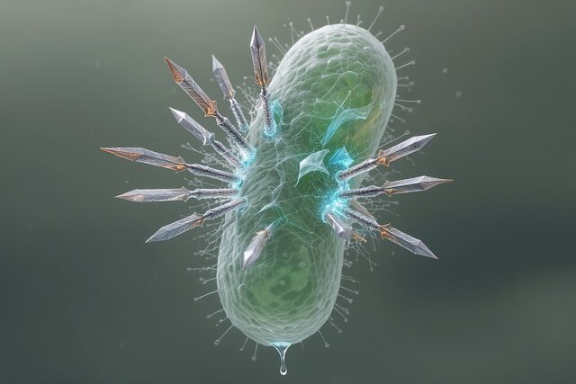 چگونه «خنجرهای مولکولی» چارچوب‌های آلی فلزی، دیوار محافظ باکتری‌ها را می‌شکنند؟
