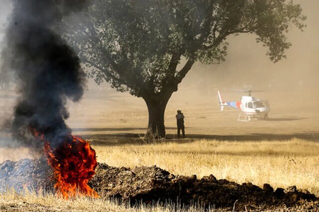نجات ۲۲۶ هکتار از آتش سوزی در آذربایجان‌غربی؛ تیم‌های واکنش سریع محیط‌زیست در میدان