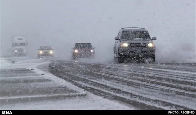بارش برف در گردنه چری آغاز شد