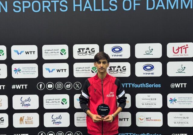 احسان شریعتی اولین مدال جهانی پینگ پنگ لارستان را برنز کرد!