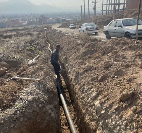 آغاز عملیات حیاتی لوله‌گذاری برای تامین آب شرب شهرک مسکن ملی جوانان کلاله