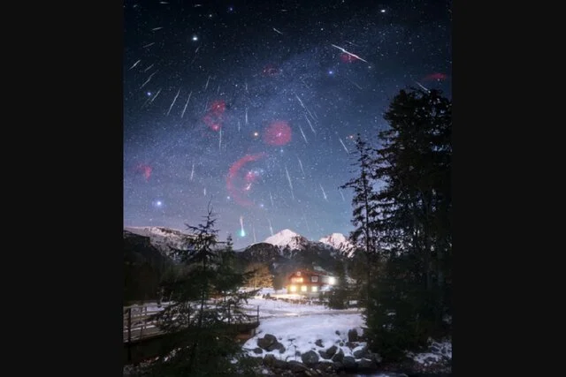 عکسی خیره‌کننده از بارش شهابی جوزایی؛ راز منشا شهاب‌ها فاش شد!