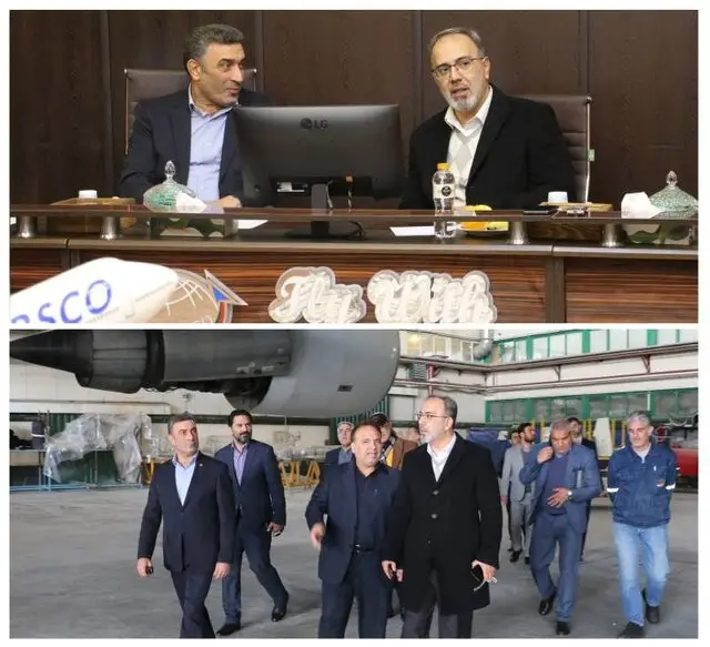 پیام به قطب جدید صنعت هوانوردی ایران تبدیل می‌شود؛ بازدید مهم محسن حسنلو از فارسکو