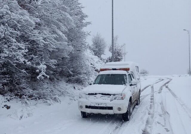 بارش برف شدید در مازندران؛ ۴۳ راه روستایی همچنان مسدود است!