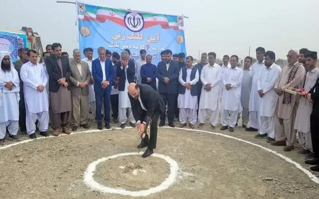 کلنگ‌زنی مدرسه ۶ کلاسه در دل قصرقند؛ پروژه‌ای ۱۸ میلیارد تومانی برای عدالت آموزشی