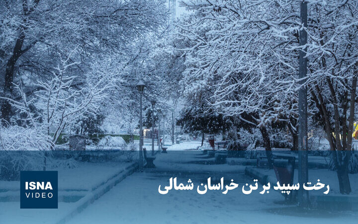 خراسان شمالی زیر پوشش سفید برف؛ تصویری جادویی که نباید از دست داد!