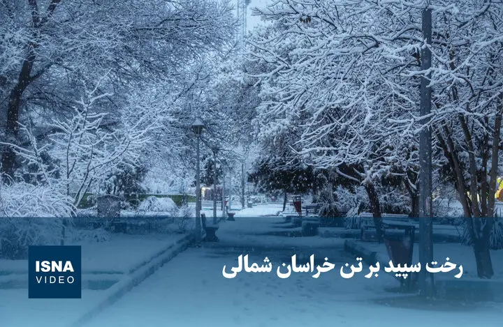 خراسان شمالی زیر پوشش سفید برف؛ تصویری جادویی که نباید از دست داد!