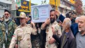 تشییع باشکوه شهید امنیت «امیرحسام جوینده» در صومعه‌سرا؛ قهرمانی که مرزهای وطن را حفظ کرد