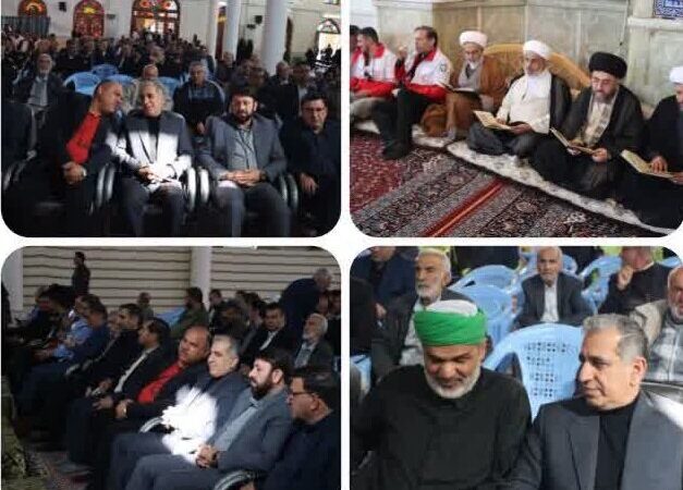 مراسم باشکوه ترحیم اشرف بروجردی، بانوی پیشگام سیاست ایران در لارستان برگزار شد