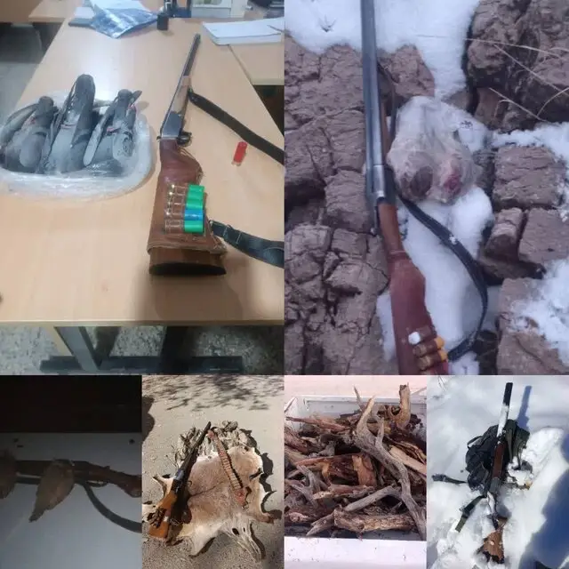 دفاع مقدس زیستی در بویراحمد؛ کشف ۶ قبضه سلاح و ۱۰ تخلف زیست‌محیطی در ۹ ماه اخیر