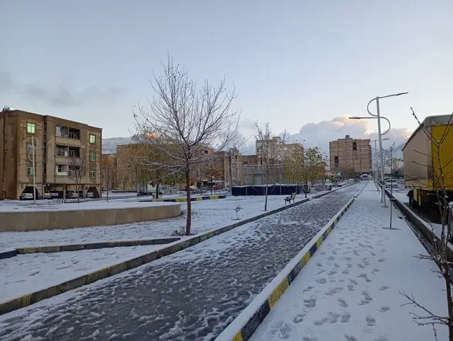 برف، ایلام را سفیدپوش کرد