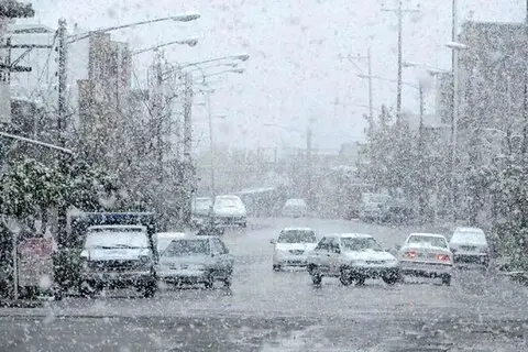 طوفان برف در مشهد/ ویدئو